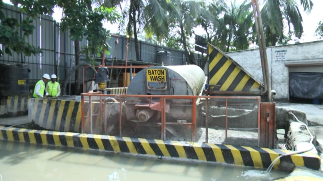 Fig 3 A typical Reclaimer set up in a RMC plant